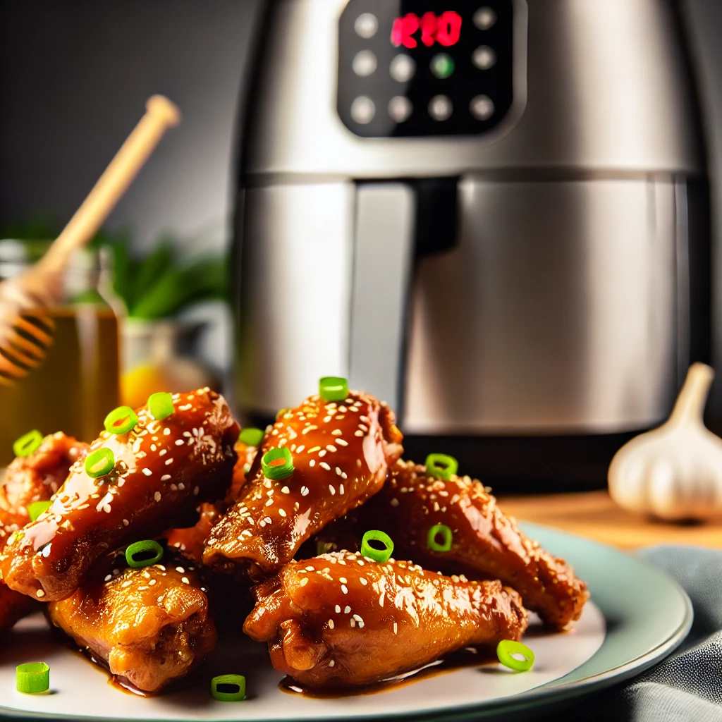 honey garlic chicken wings air fryer