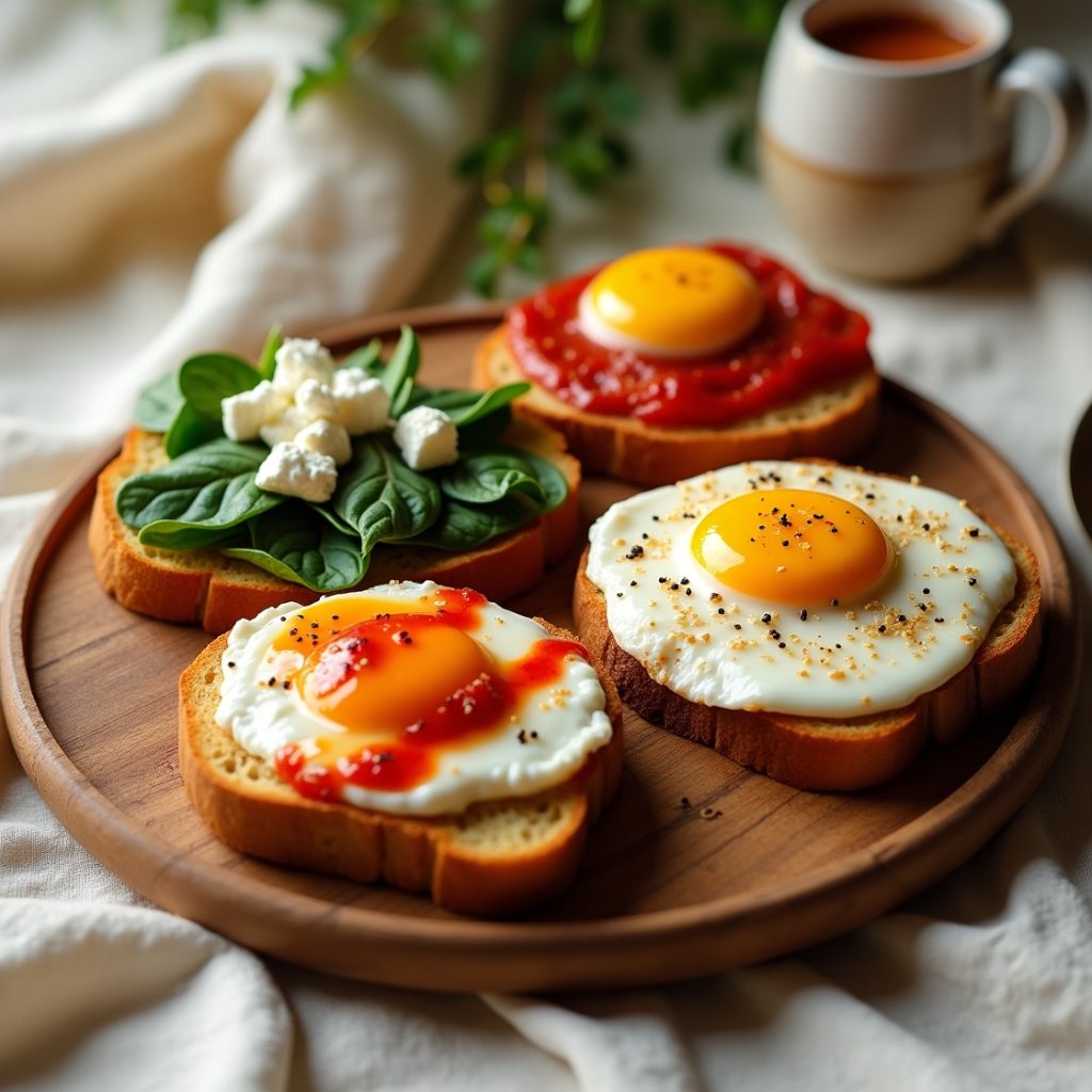 Quick breakfast ideas with eggs and toast